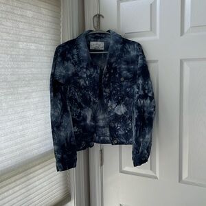 Blue and white corduroy jacket